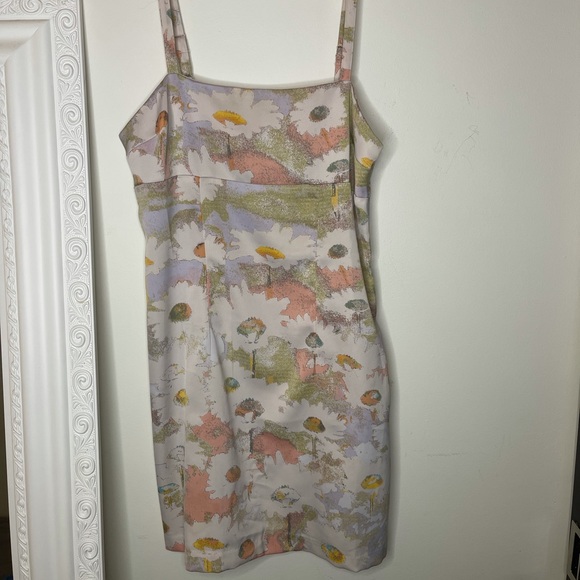 URBAN OUTFITTERS SATIN FLORAL MINI DRESS - Picture 1 of 1